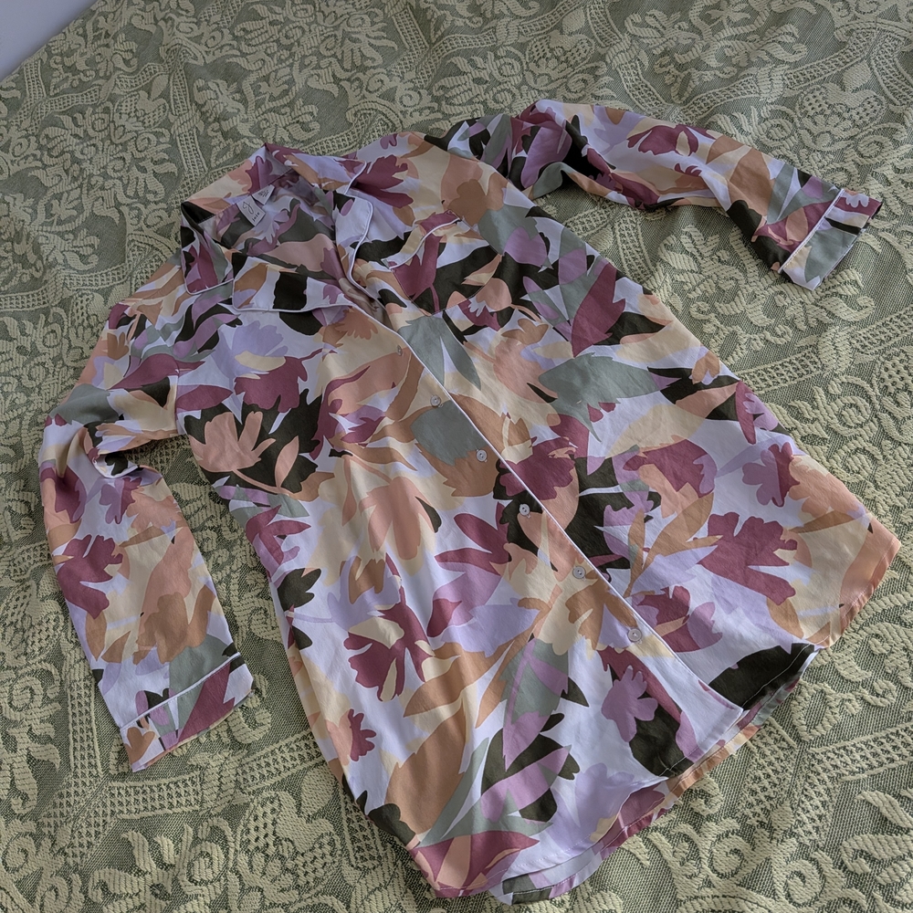Joie Floral Pajama Sleep Gown Slip